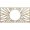 Ekena Millwork Hoover Wood Fretwork Pierced Ceiling Medallion, Hickory, 38"W x 19"H x 14 1/4"ID x 3/8"T CMWP38X19X0375HOHI - alternate 1